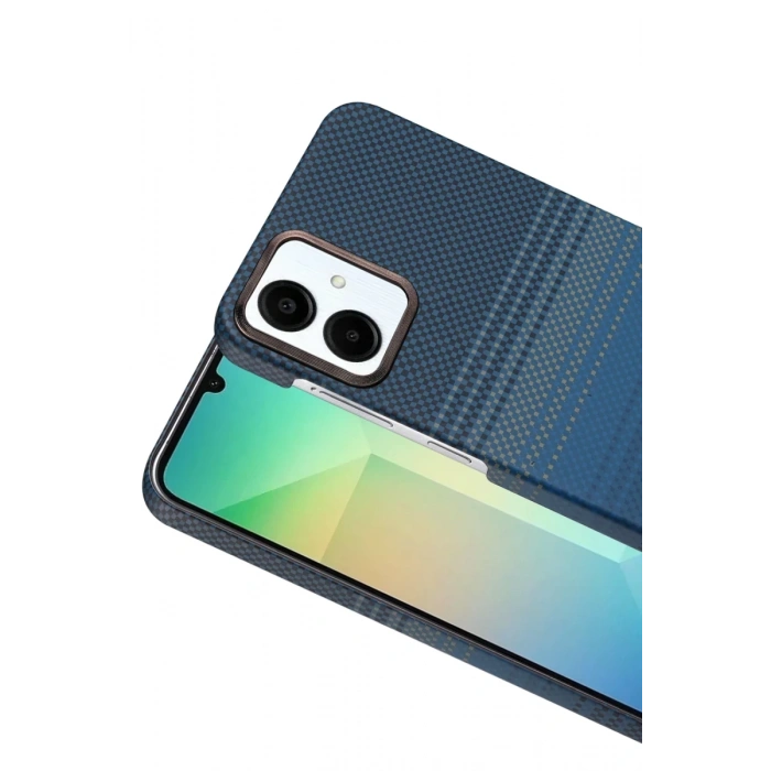 Hubrendy Bez Samsung Galaxy A07 4G Vega Magsafe Kapak - Mavi