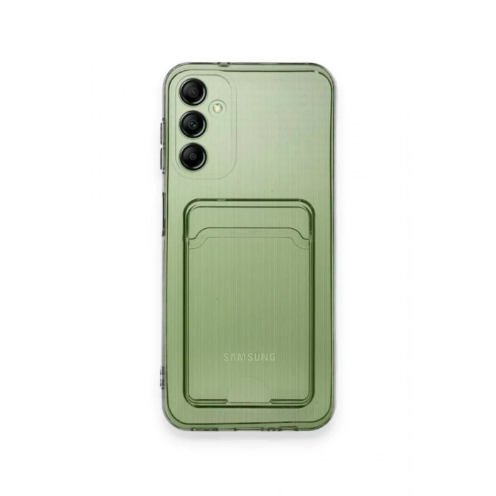 Hubrendy Bez Samsung Galaxy A15 4G Kılıf Kart Şeffaf Silikon - Şeffaf