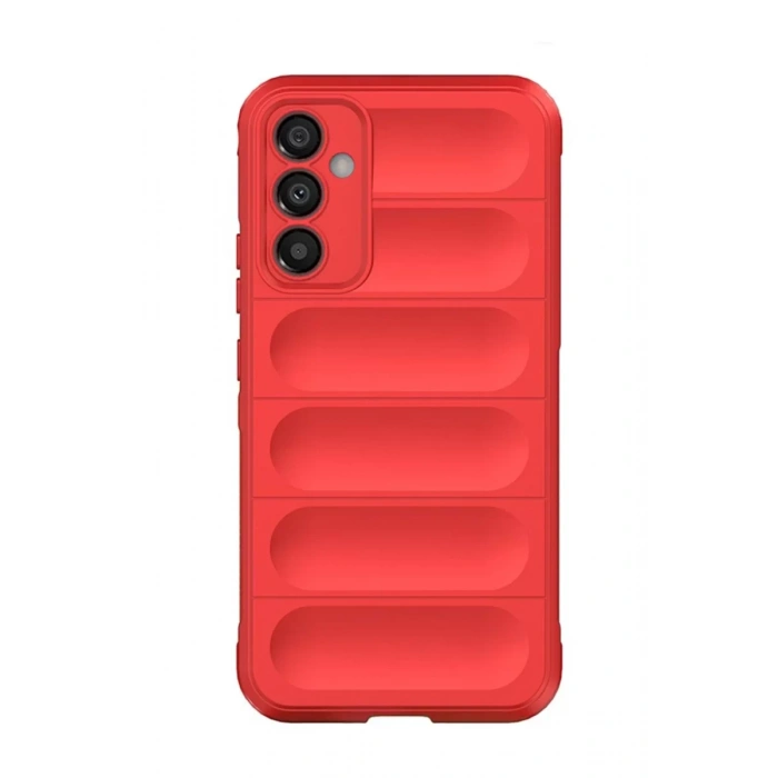 Hubrendy Bez Samsung Galaxy A15 4G Kılıf Optimum Silikon - Kırmızı