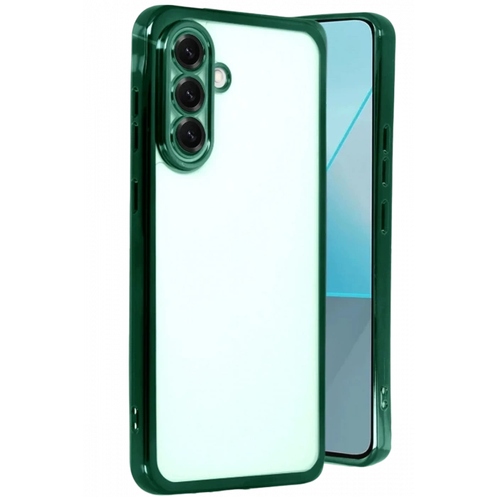 Hubrendy Bez Samsung Galaxy A17 5G Lensli Silikon - Yeşil