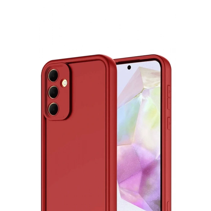 Hubrendy Bez Samsung Galaxy A17 5G Viera Silikon - Kırmızı