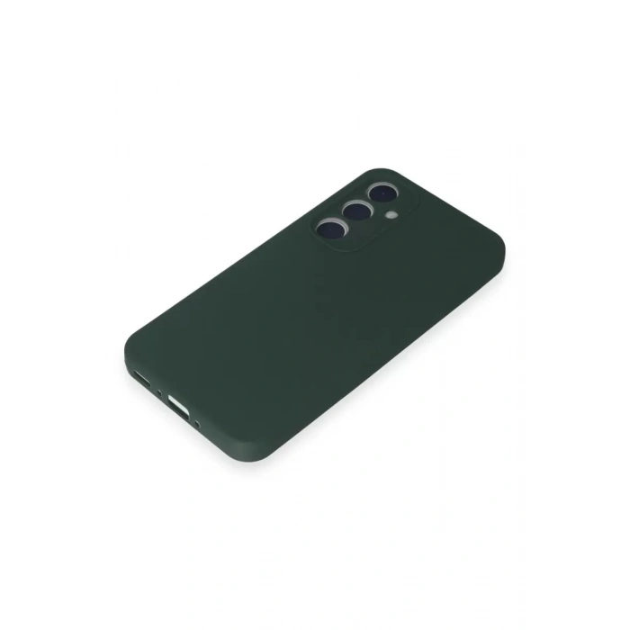 Hubrendy Bez Samsung Galaxy A35 5G Kılıf First Silikon - Koyu Yeşil