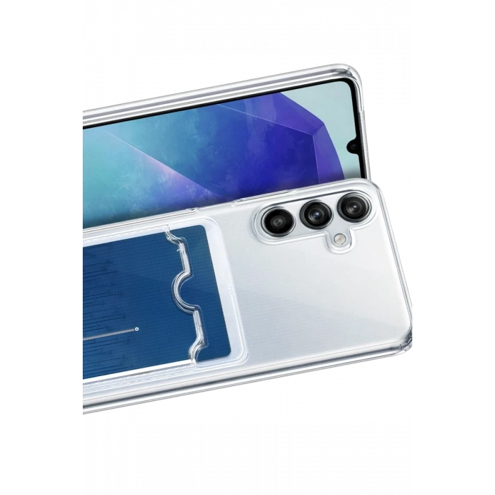 Hubrendy Bez Samsung Galaxy A37 5G Kart Şeffaf Silikon - Şeffaf