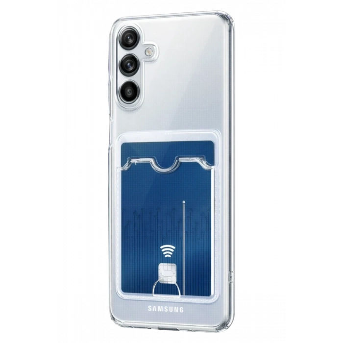 Hubrendy Bez Samsung Galaxy A37 5G Kart Şeffaf Silikon - Şeffaf