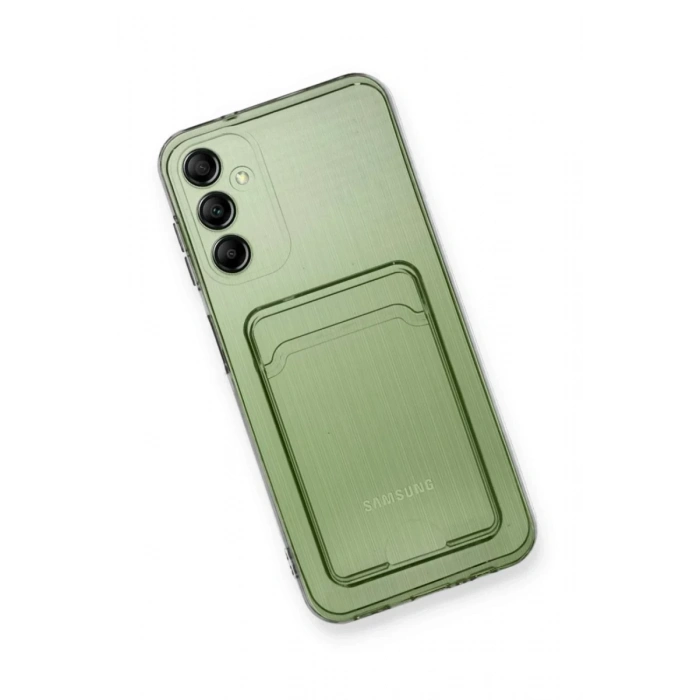 Hubrendy Bez Samsung Galaxy A55 5G Kılıf Kart Şeffaf Silikon - Şeffaf