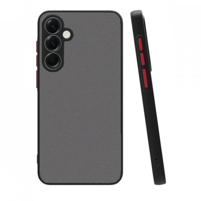 Hubrendy Bez Samsung Galaxy A56 Kılıf Montreal Silikon Kapak - Siyah