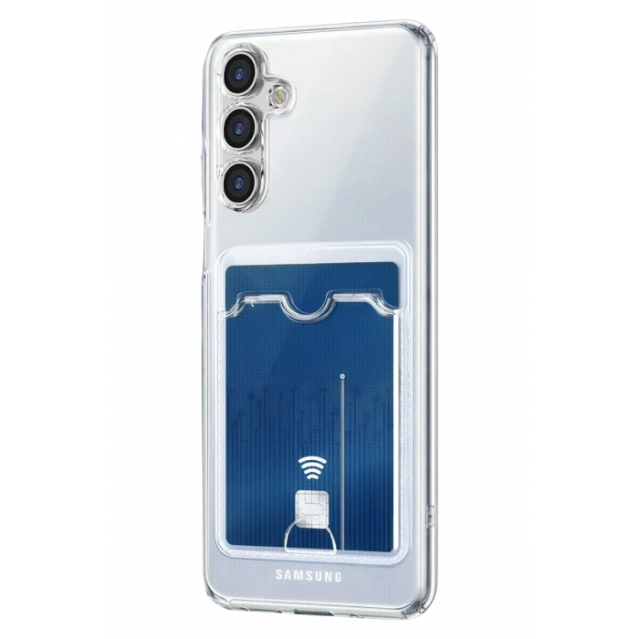 Hubrendy Bez Samsung Galaxy A57 5G Kart Şeffaf Silikon - Şeffaf
