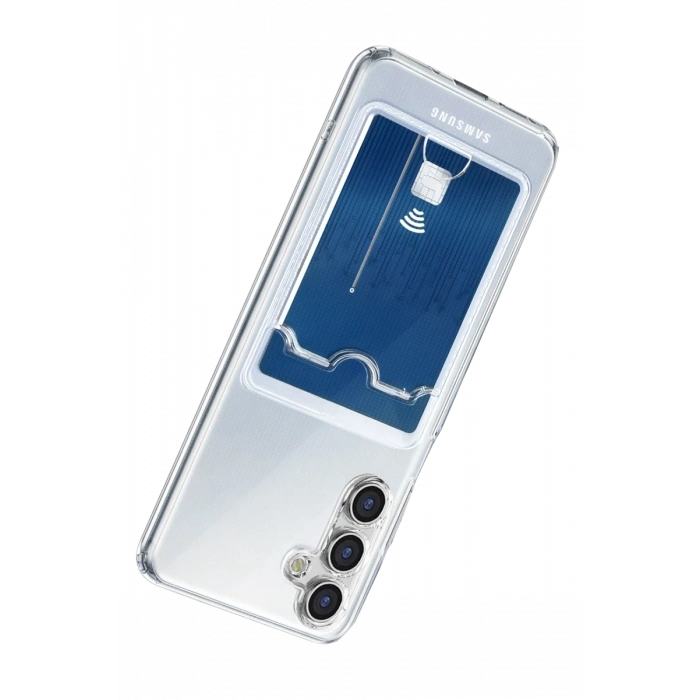 Hubrendy Bez Samsung Galaxy A57 5G Kart Şeffaf Silikon - Şeffaf
