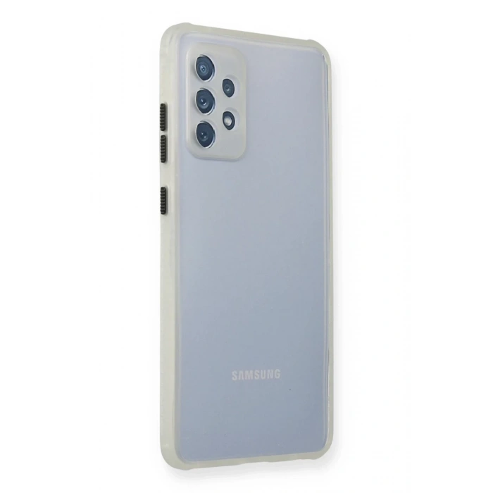 Hubrendy Bez Samsung Galaxy A72 Kılıf Miami Şeffaf Silikon - Şeffaf