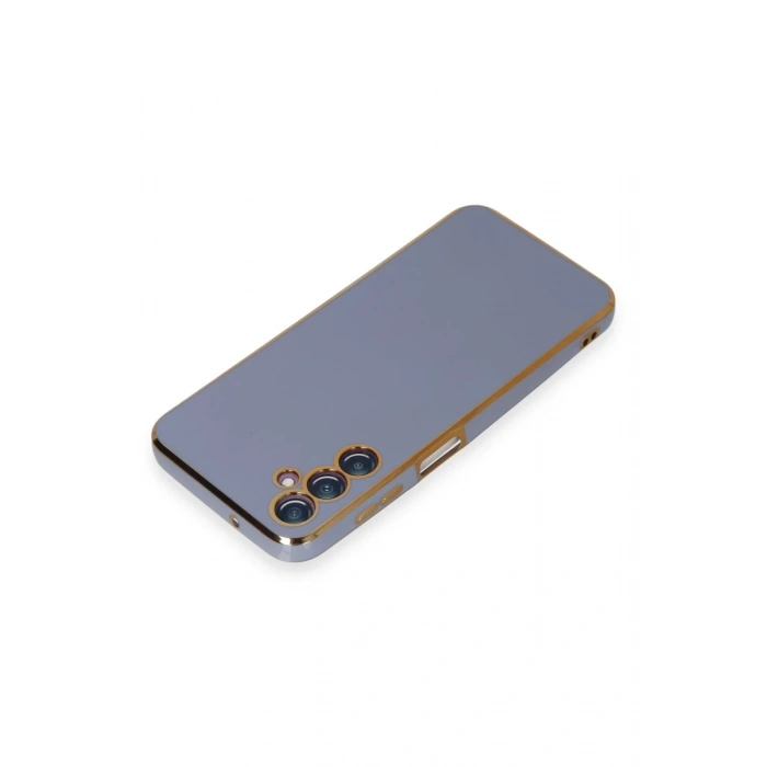 Hubrendy Bez Samsung Galaxy M14 5G Kılıf Volet Silikon - Mavi