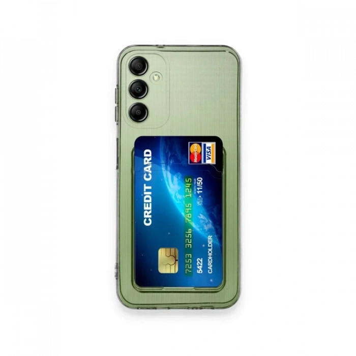 Hubrendy Bez Samsung Galaxy M15 Kılıf Kart Şeffaf Silikon - Şeffaf