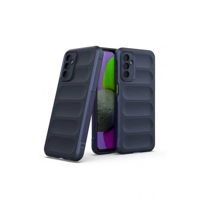 Hubrendy Bez Samsung Galaxy M23 Kılıf Optimum Silikon - Lacivert