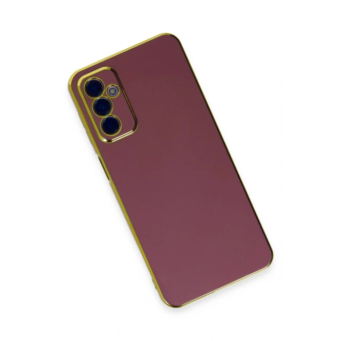 Hubrendy Bez Samsung Galaxy M23 Kılıf Volet Silikon - Kırmızı