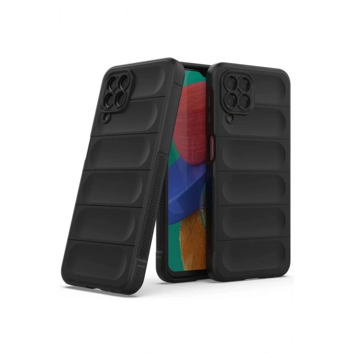 Hubrendy Bez Samsung Galaxy M33 Kılıf Optimum Silikon - Siyah
