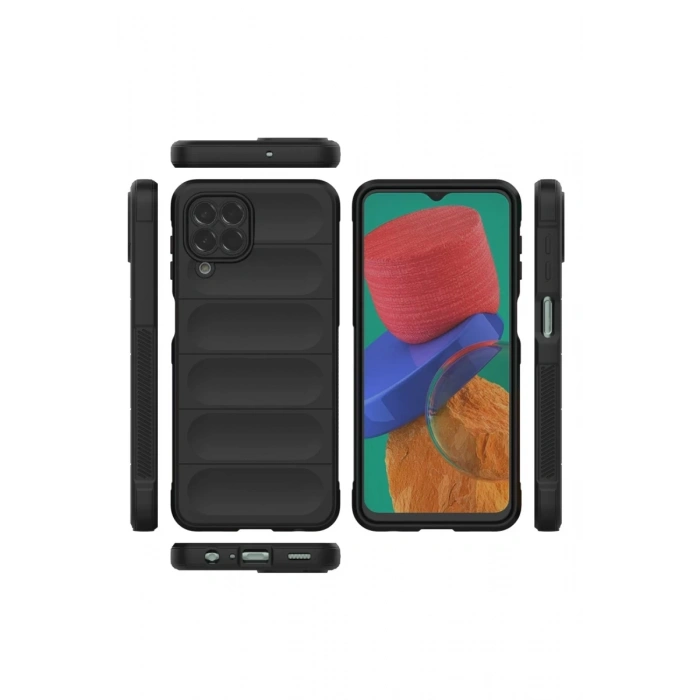 Hubrendy Bez Samsung Galaxy M33 Kılıf Optimum Silikon - Siyah