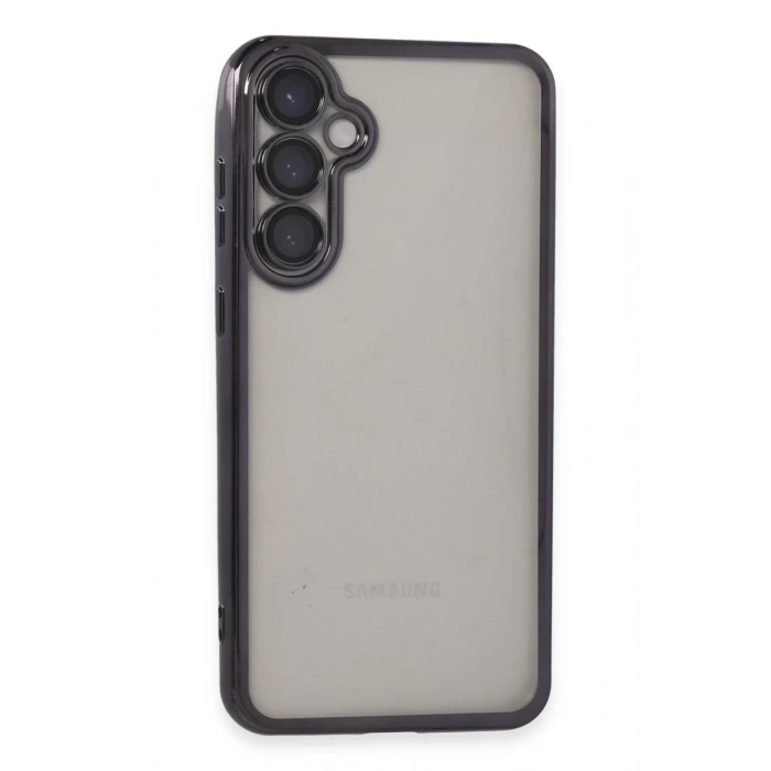 Hubrendy Bez Samsung Galaxy S23 FE Kılıf Lensli Silikon - Mor