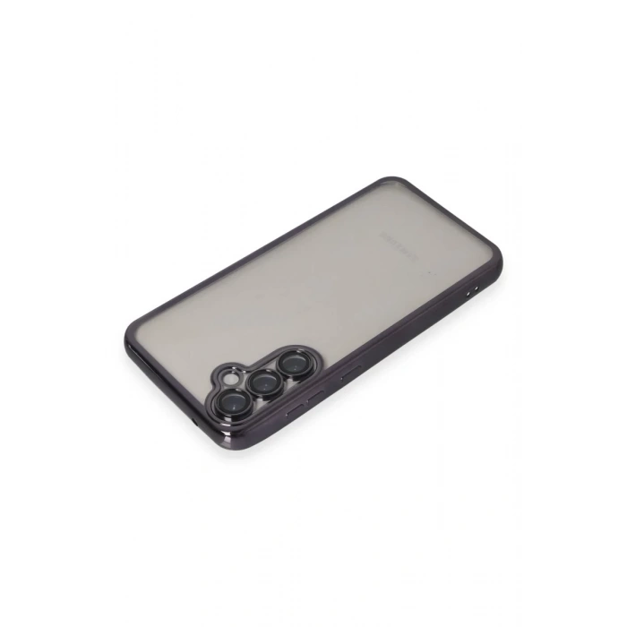 Hubrendy Bez Samsung Galaxy S23 FE Kılıf Lensli Silikon - Mor