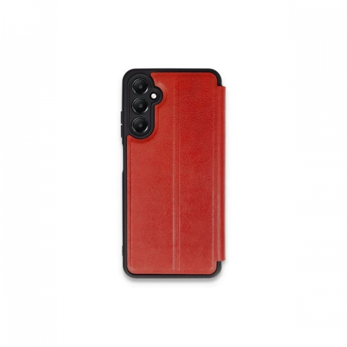 Hubrendy Bez Samsung Galaxy S24 FE Kılıf Flip Cover - Kırmızı