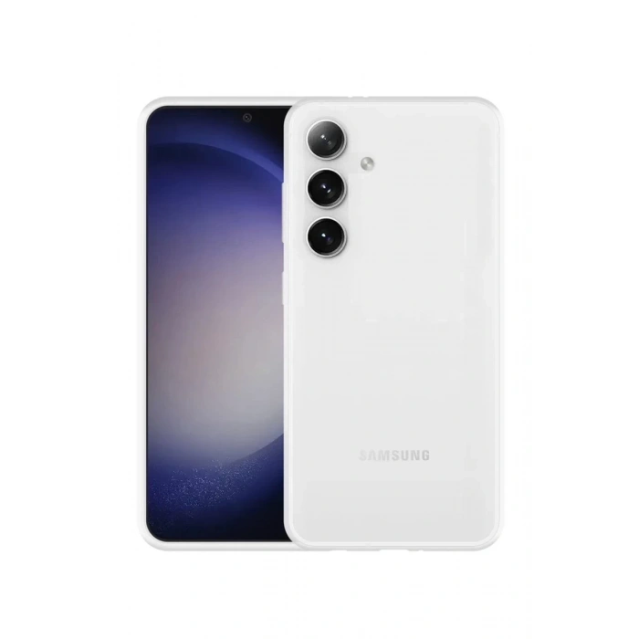 Hubrendy Bez Samsung Galaxy S24 Kılıf Lüx Şeffaf Silikon