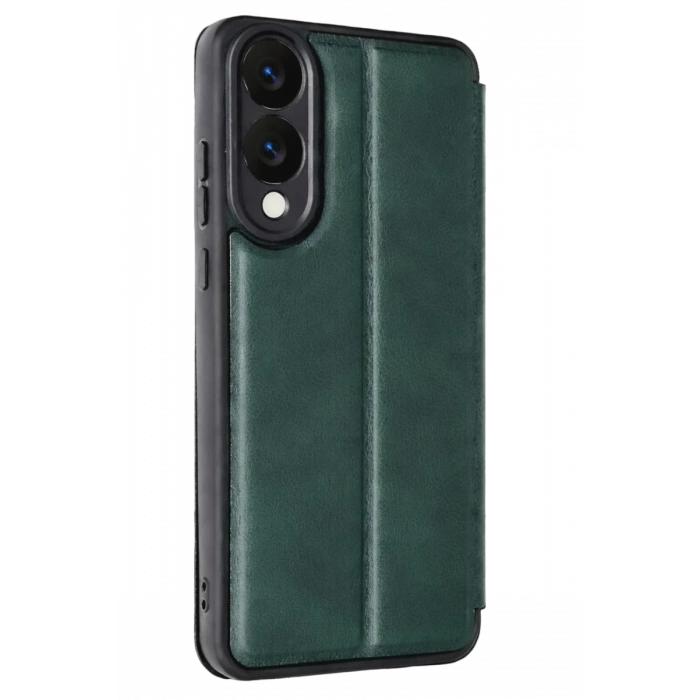 Hubrendy Bez Samsung Galaxy S25 Edge Flip Cover - Koyu Yeşil