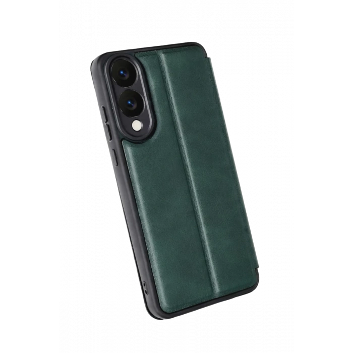 Hubrendy Bez Samsung Galaxy S25 Edge Flip Cover - Koyu Yeşil