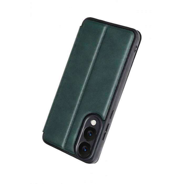 Hubrendy Bez Samsung Galaxy S25 Edge Flip Cover - Koyu Yeşil