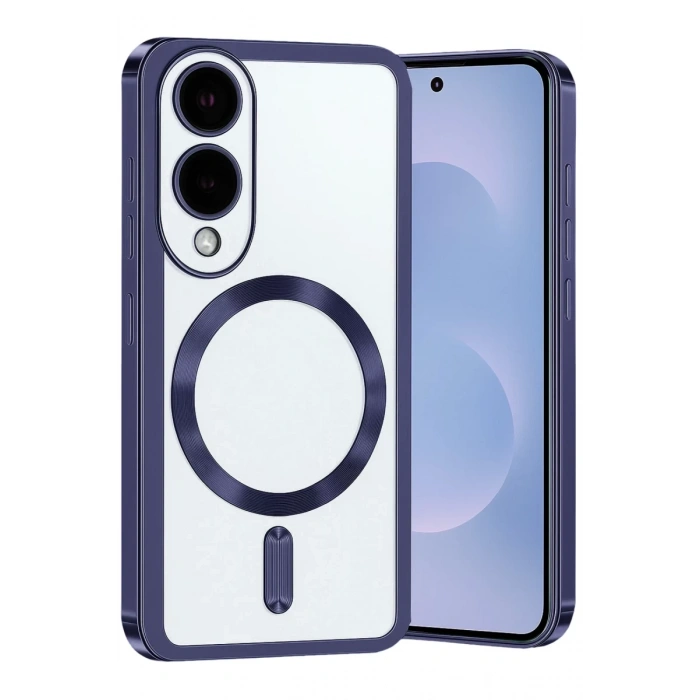 Hubrendy Bez Samsung Galaxy S25 Edge Kross Magneticsafe Kapak - Lacivert
