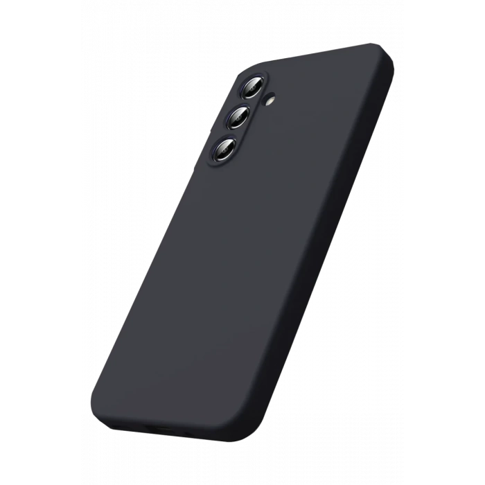 Hubrendy Bez Samsung Galaxy S25 FE Nano içi Kadife Silikon - Siyah