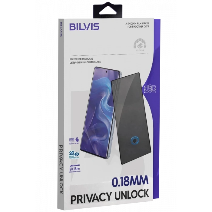 Hubrendy Bez Samsung Galaxy S26 Plus Bilvis 3D Hayalet Cam Ekran Koruyucu