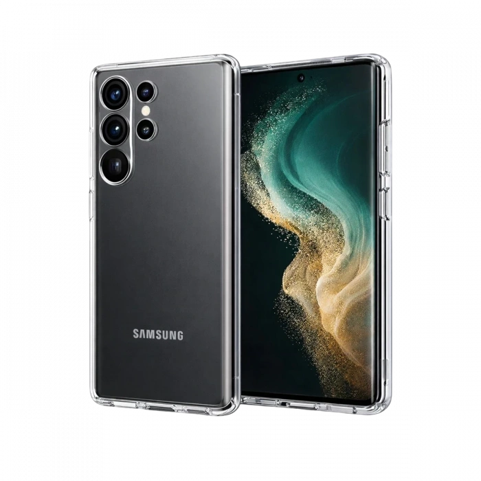 Hubrendy Bez Samsung Galaxy S26 Ultra Lüx Şeffaf Silikon - Şeffaf