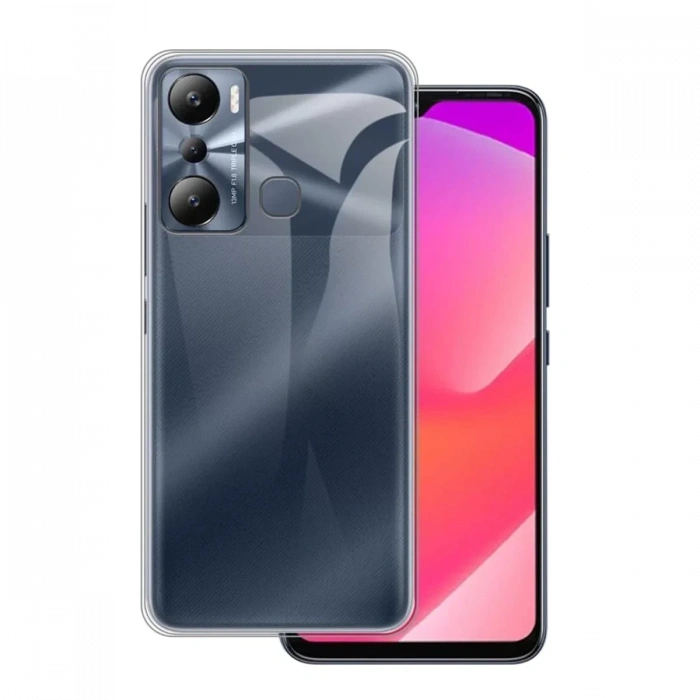 Hubrendy Bez İnfinix Hot 20i Kılıf Lüx Şeffaf Silikon