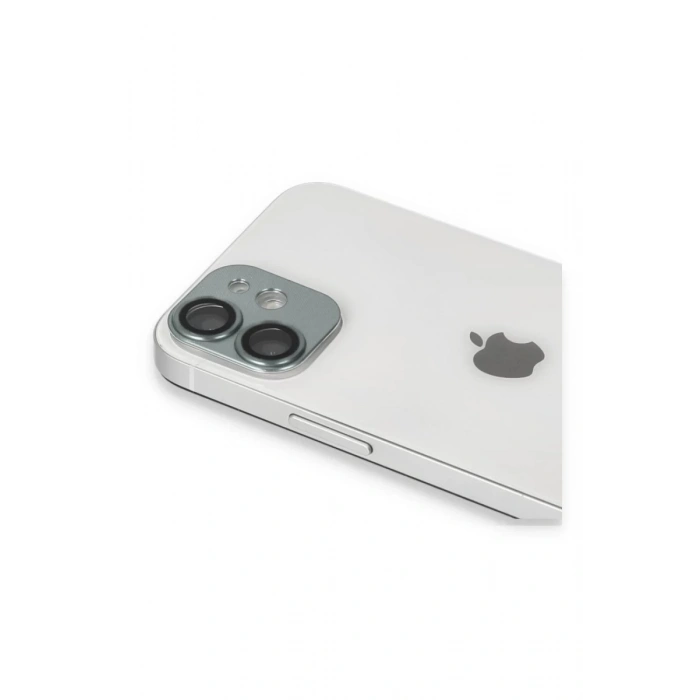 Hubrendy Bez Apple iPhone 11 Pers Alüminyum Kamera Lens - Yeşil