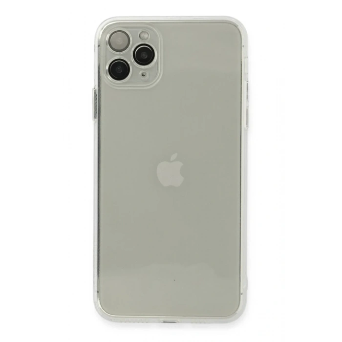 Hubrendy Bez Apple iPhone 11 Pro Kılıf Fly Lens Silikon - Şeffaf