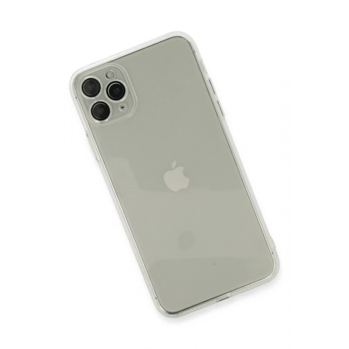 Hubrendy Bez Apple iPhone 11 Pro Max Kılıf Fly Lens Silikon - Şeffaf