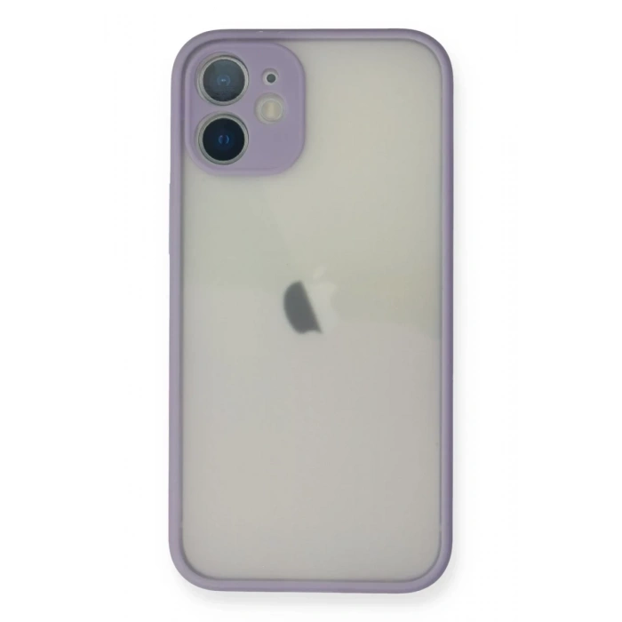 Hubrendy Bez Apple iPhone 11 Pro Max Kılıf Montreal Silikon Kapak - Mor