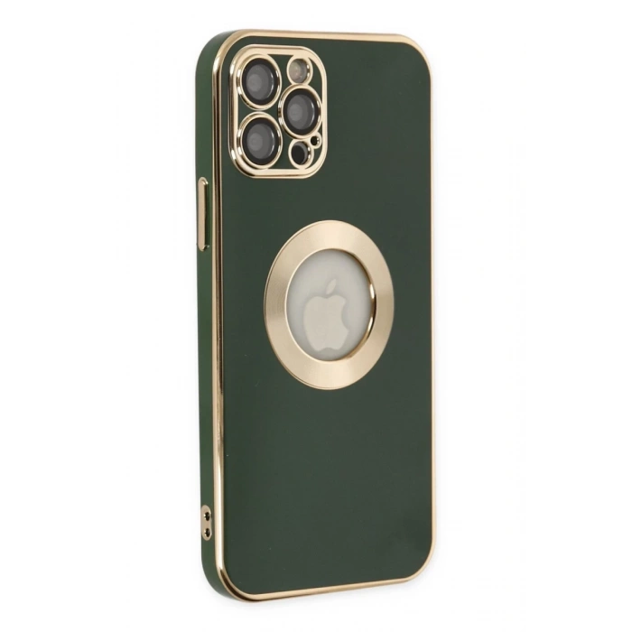 Hubrendy Bez Apple iPhone 12 Pro Max Kılıf Store Silikon - Yeşil