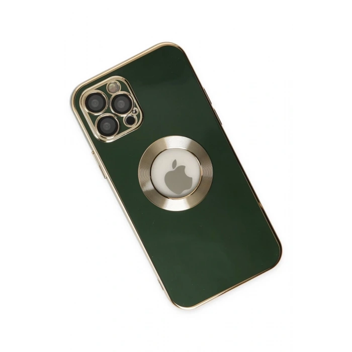 Hubrendy Bez Apple iPhone 12 Pro Max Kılıf Store Silikon - Yeşil