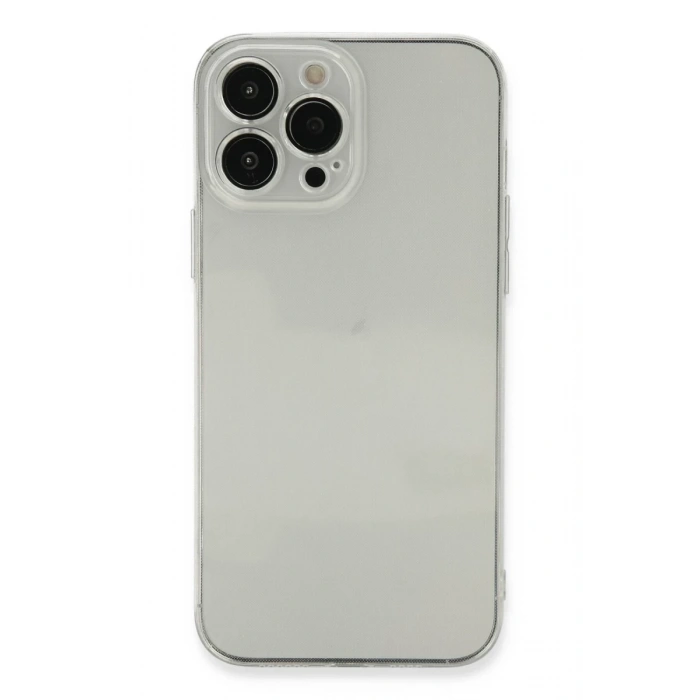 Hubrendy Bez Apple iPhone 13 Pro Kılıf Fly Lens Silikon - Şeffaf