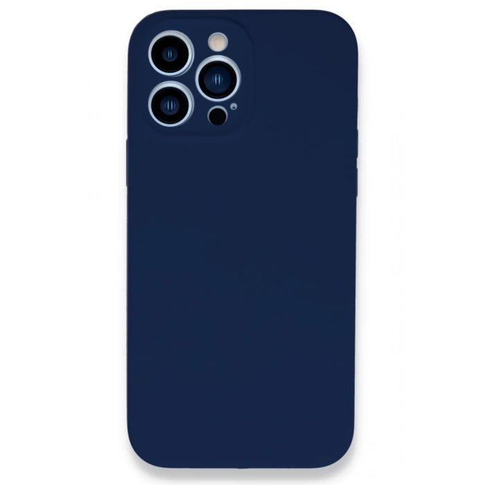 Hubrendy Bez Apple iPhone 13 Pro Kılıf Lansman Legant Silikon - Lacivert