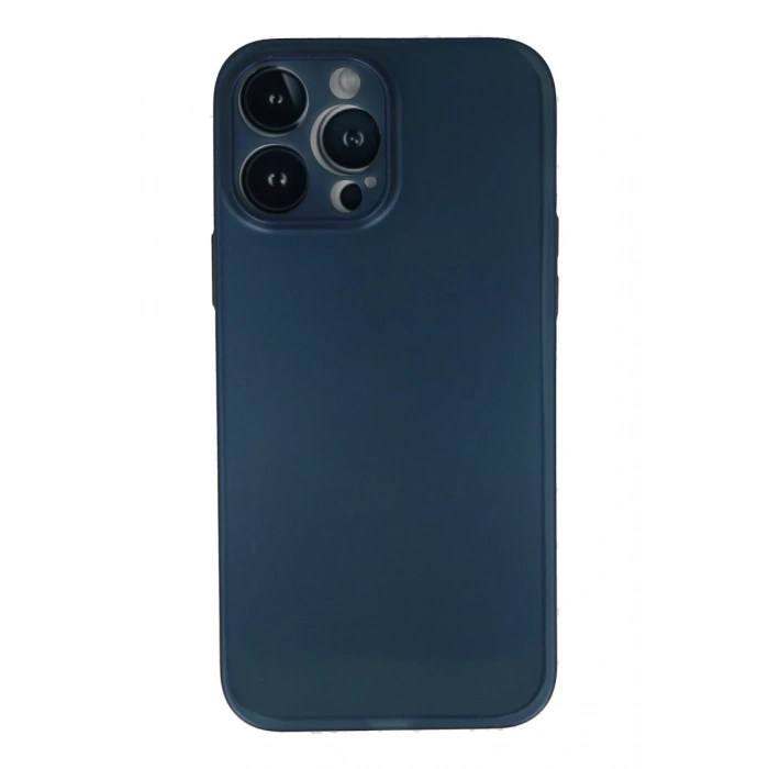 Hubrendy Bez Apple iPhone 13 Pro Kılıf PP Ultra İnce Kapak - Mavi
