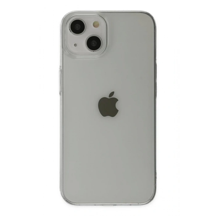 Hubrendy Bez Apple iPhone 14 Plus Kılıf Pc Sert Şeffaf Kapak - Şeffaf