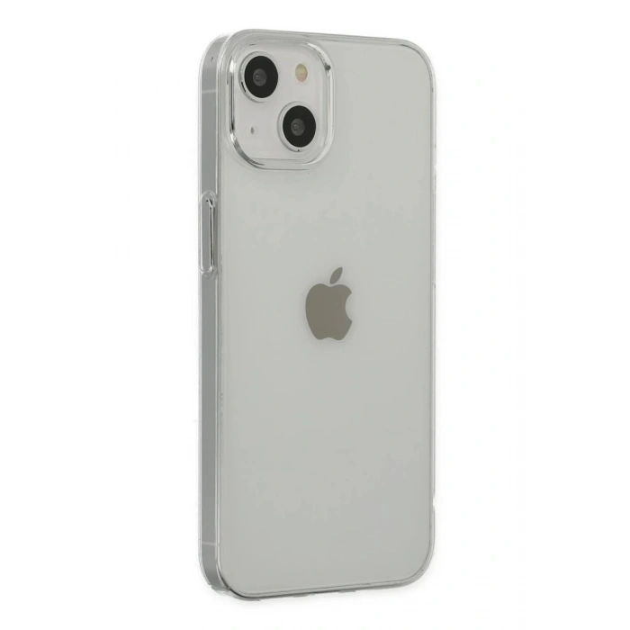 Hubrendy Bez Apple iPhone 14 Plus Kılıf Pc Sert Şeffaf Kapak - Şeffaf