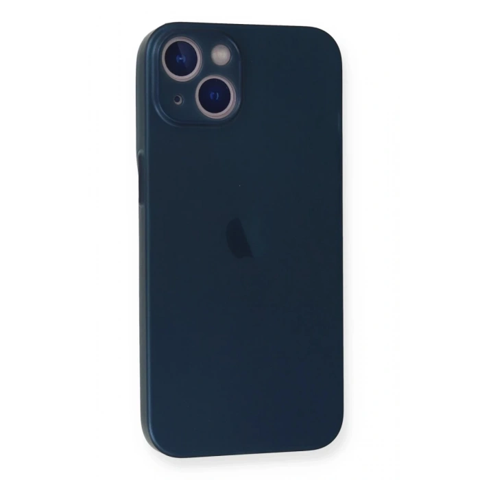 Hubrendy Bez Apple iPhone 14 Plus Kılıf PP Ultra İnce Kapak - Mavi