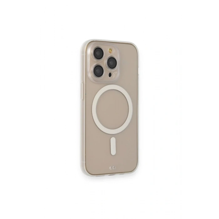Hubrendy Bez Apple iPhone 14 Pro Kılıf Grand Magneticsafe Kapak - Şeffaf