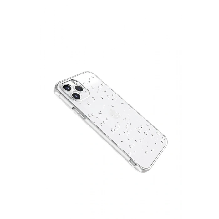 Hubrendy Bez Apple iPhone 14 Pro Max Kılıf Lüx Şeffaf Silikon