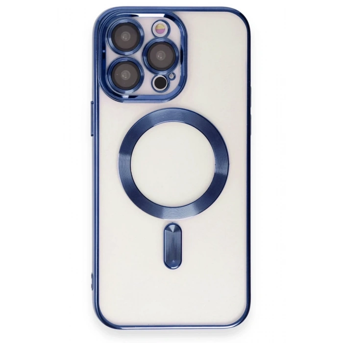 Hubrendy Bez Apple iPhone 15 Pro Max Kılıf Kross Magneticsafe Kapak - Lacivert