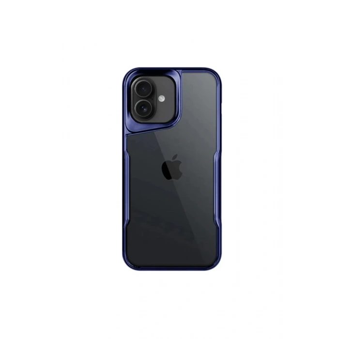 Hubrendy Bez Apple iPhone 16 Kılıf Boyi Silikon Kapak - Lacivert