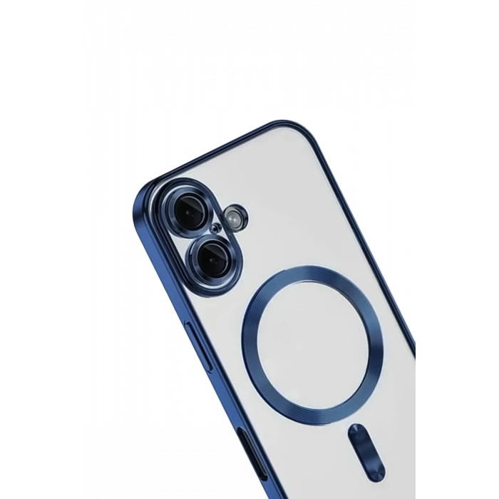 Hubrendy Bez Apple iPhone 16 Kılıf Kross Magneticsafe Kapak - Lacivert