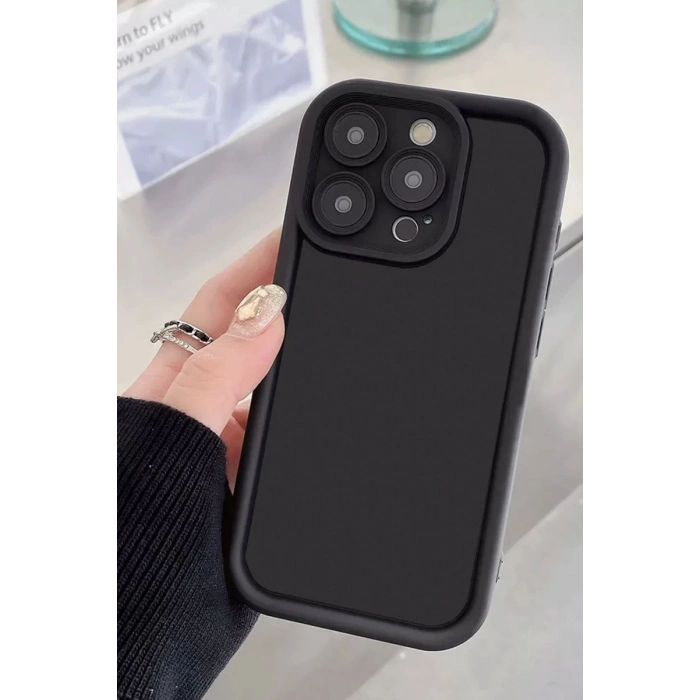 Hubrendy Bez Apple iPhone 16 Kılıf Viera Silikon - Kırmızı