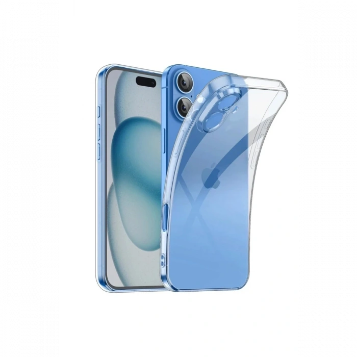 Hubrendy Bez Apple iPhone 16 Plus Kılıf Lüx Şeffaf Silikon